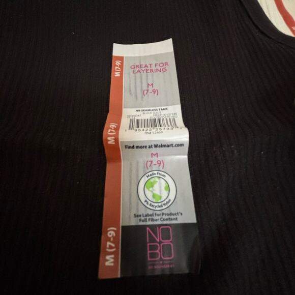 NWT NOBO Women's Tick Ribbed Tank Tops Bundle of 3  - Black, White, and Tan - Picture 2 of 4